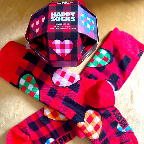 NWT ♥️ HAPPY SOCKS Adult Crew Socks - Picture 3 of 11